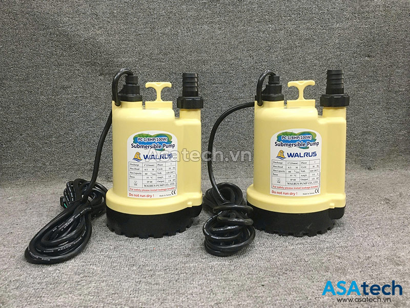 Asatech cung cấp máy bơm chìm nước thải Walrus Đài Loan PC100A Máy bơm chìm nước thải Walrus Đài Loan PC100A