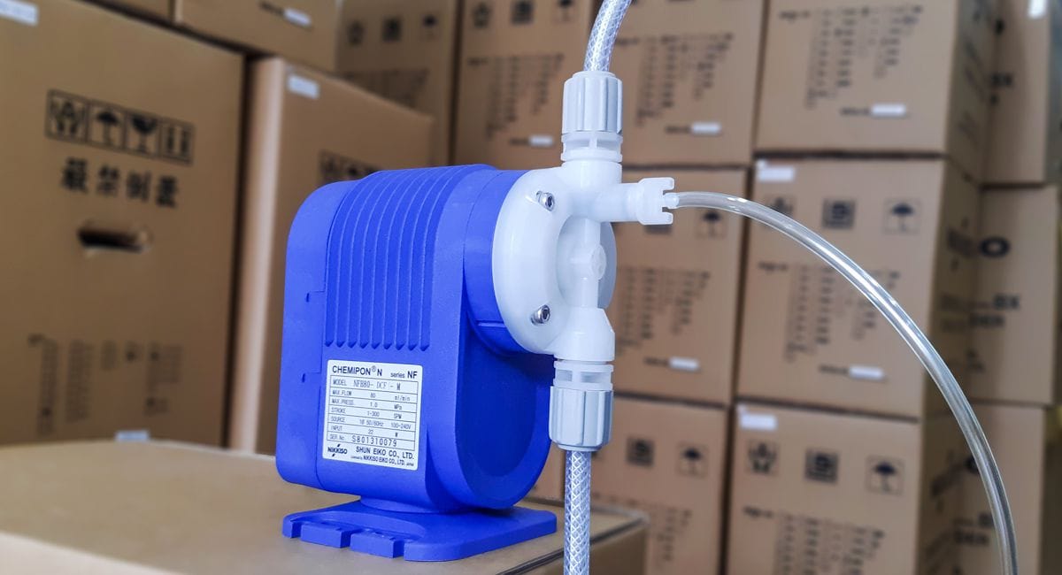 Bơm định lượng hóa chất Nikkiso NFH80 DCF M Bơm định lượng hóa chất Nikkiso NFH80 DCF M