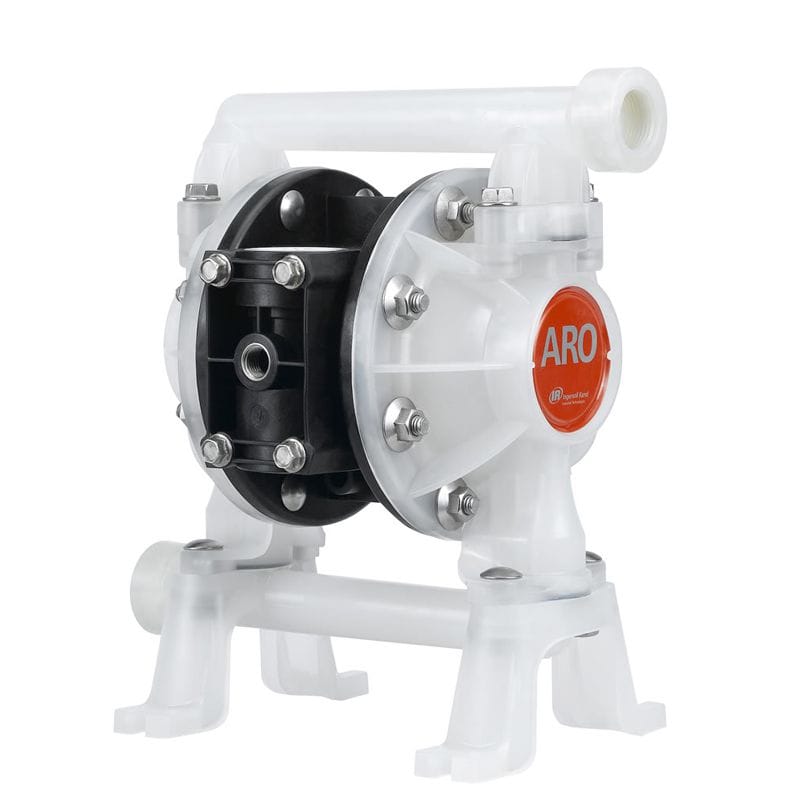 Máy bơm màng khí nén Aro PD03P-APS-STT (3/8"-PP-PTFE) 2 Máy bơm màng hóa chất Aro, bơm màng aro PD03P-APS-STT