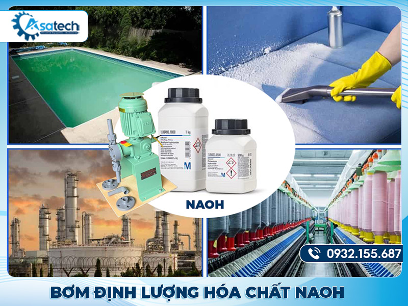 Bơm định lượng hóa chất NAOH (Xút) cho nhà máy và hệ thống xử lý nước Bơm định lượng hóa chất NAOH (Xút) cho nhà máy và hệ thống xử lý nước