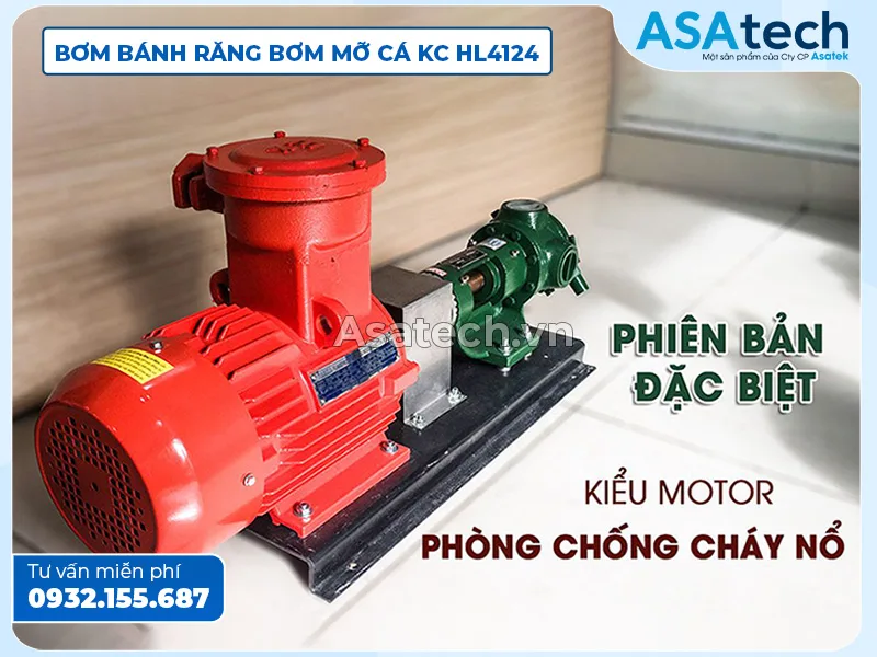 Bơm bánh răng bơm mỡ cá KC HL4124