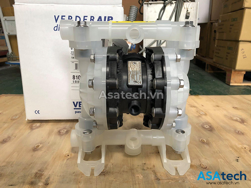Bơm màng khí nén Verderair VA15PP-PPTFTFTBOO size nhỏ 1/2'' Bơm màng khí nén Verderair VA15PP-PPTFTFTBOO chính hãng Hà Lan