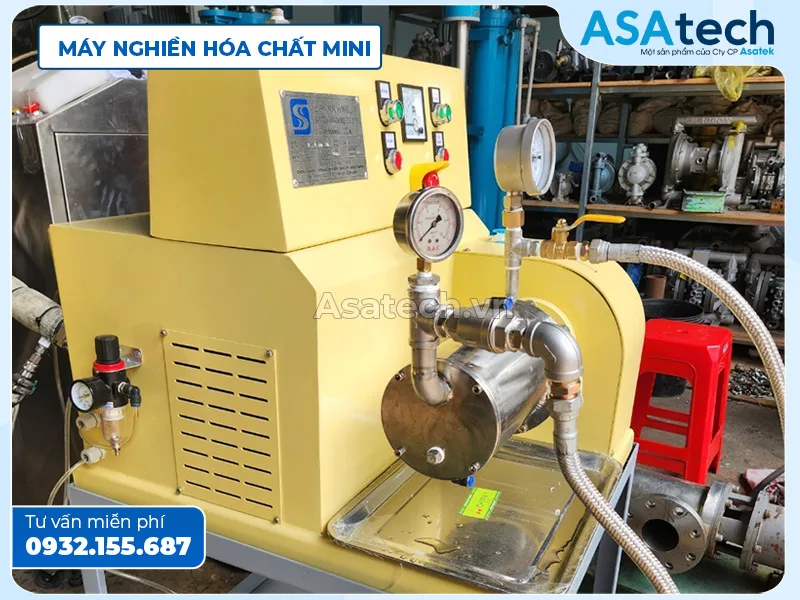 máy nghiền hóa chất mini 1.4L