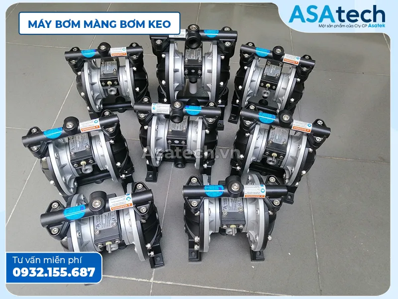 Asatech cung cấp máy Bơm màng keo Máy Bơm Màng bơm keo