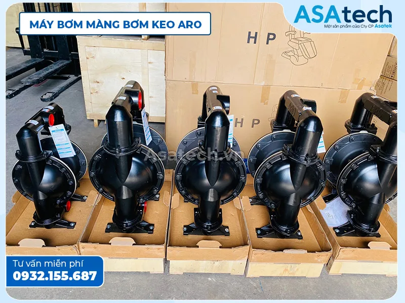Bơm màng keo cho nghành gỗ Aro tại Asatech Máy Bơm Màng Keo Cho Ngành Gỗ
