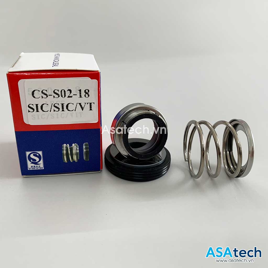 Asatech - Phớt Máy Bơm CS-S02-18-SIC/SIC/VT phớt máy bơm CS-S02-18-SIC/SIC/VT