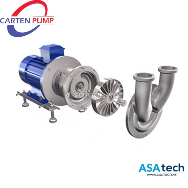 Bơm CIP tự mồi thực phẩm Carten Pump HSC-22 Bơm CIP tự mồi thực phẩm Carten Pump HSC-22