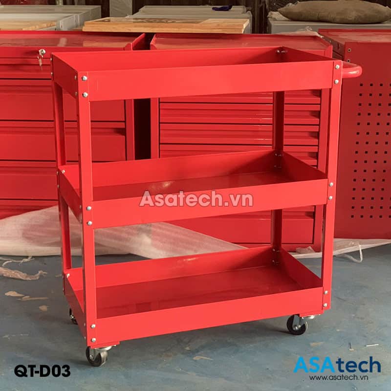 Xe đẩy dụng cụ 3 ngăn D03 chất lượng cao Xe đẩy dụng cụ 3 ngăn D03