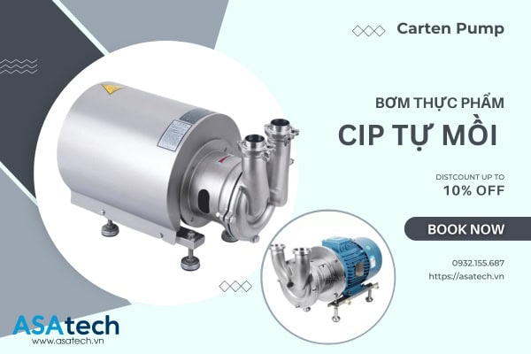 Máy Bơm CIP Tự Mồi Thực Phẩm Carten Pump