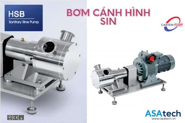 Máy Bơm Hình Sin Carten Pump, Sine Pump Bơm Thực Phẩm