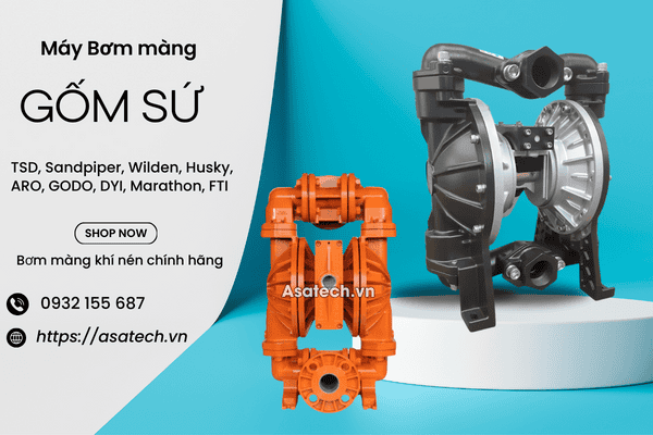 Máy bơm màng dùng trong sản xuất gốm sứ, gạch men Máy bơm màng dùng trong sản xuất gốm sứ, gạch men