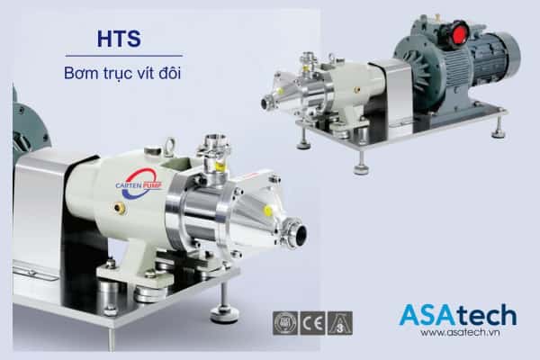 máy bơm trục vít đơn - đôi carten pump, bơm ruột gà, bơm đuôi chuột bơm thực phẩm