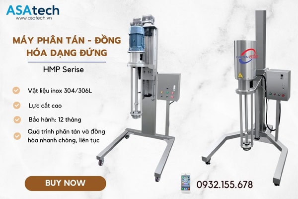 Máy phân tán đồng hóa dạng đứng Carten Pump