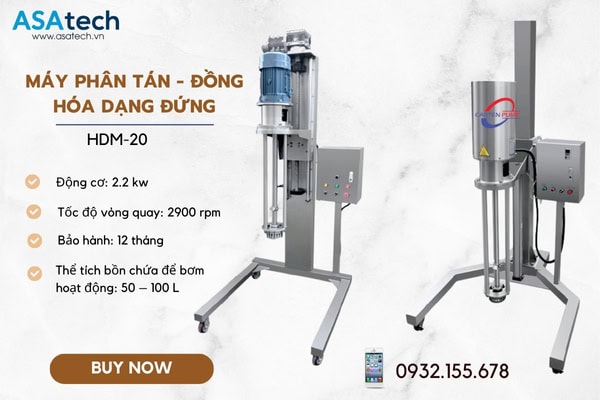 Máy phân tán đồng hóa dạng đứng Carten Pump HDM-20 2 Máy phân tán đồng hóa dạng đứng Carten Pump HDM-20