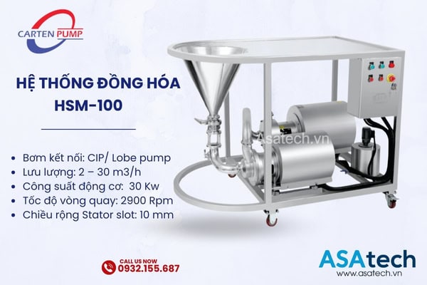 Hệ Thống Đồng Hóa Carten Pump HSM-100 2 Hệ Thống Đồng Hóa Carten Pump HSM-100