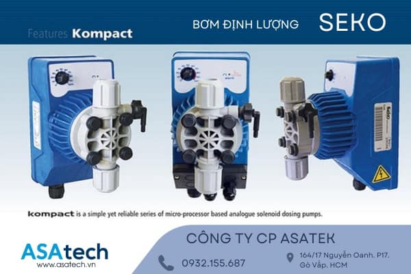 Bơm định lượng hóa chất Seko chính hãng Bơm định lượng hóa chất Seko chính hãng