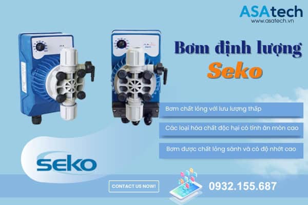 Bơm định lượng hóa chất Seko chính hãng Bơm định lượng hóa chất Seko chính hãng