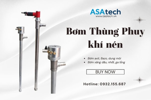 Bơm thùng phuy chạy bằng khí nén Bơm thùng phuy chạy bằng khí nén