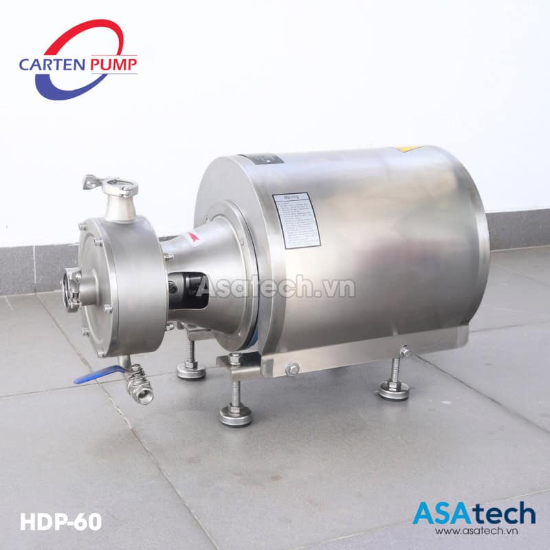 Bơm đồng hóa thực phẩm Carten Pump HDP-60 Bơm đồng hóa thực phẩm Carten Pump HDP-60