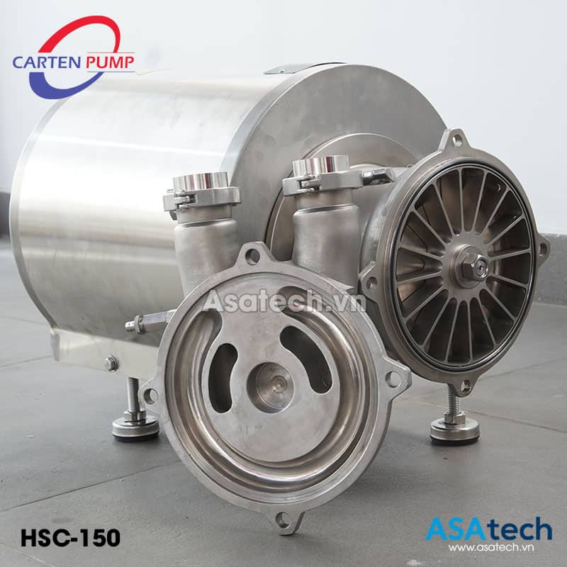Máy bơm CIP tự mồi thực phẩm Carten Pump HSC-150 Máy bơm CIP tự mồi thực phẩm Carten Pump HSC-150