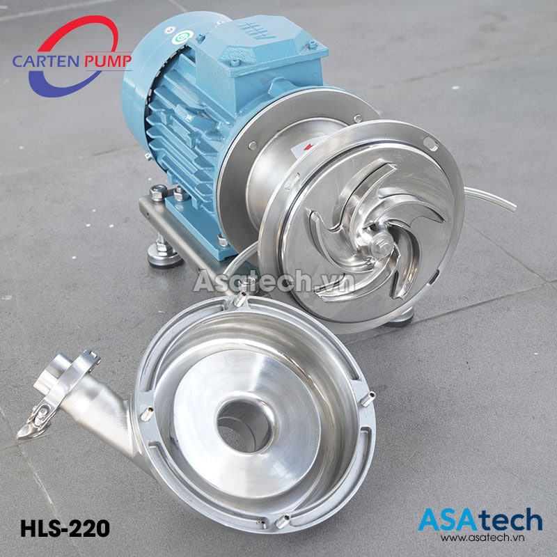 Máy bơm ly tâm thực phẩm Carten Pump HLS-220 Máy bơm ly tâm thực phẩm Carten Pump HLS-220