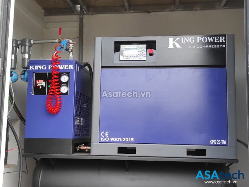 Máy nén khí trục vít tích hợp King Power KPG20-TM Máy nén khí trục vít tích hợp King Power KPG20-TM