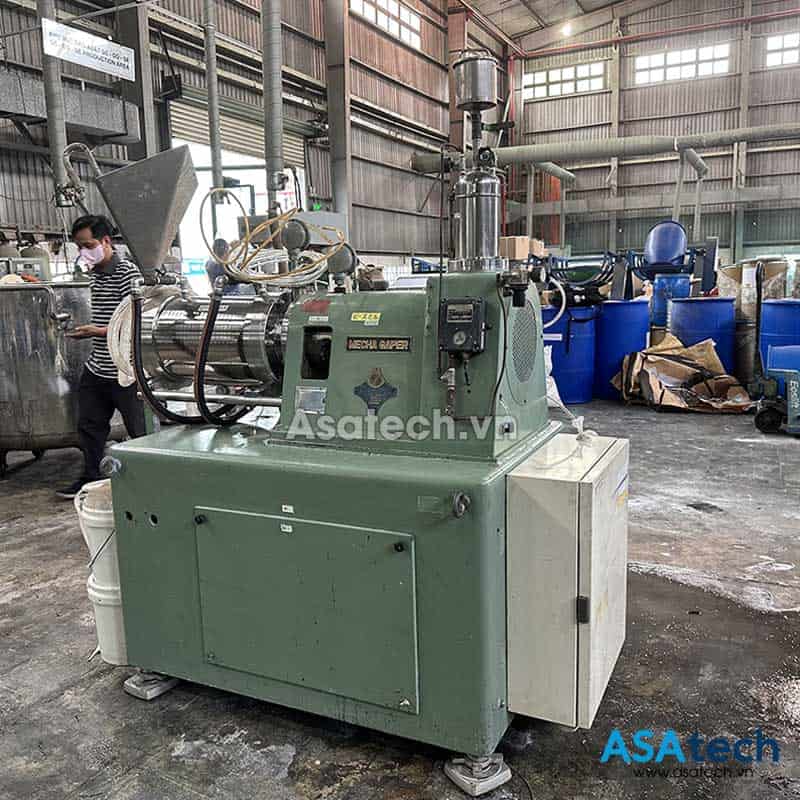 Bàn giao máy nghiền bi cũ Asada 15L cho nhà máy tại Long An Bàn giao máy nghiền bi cũ Asada 15L cho nhà máy