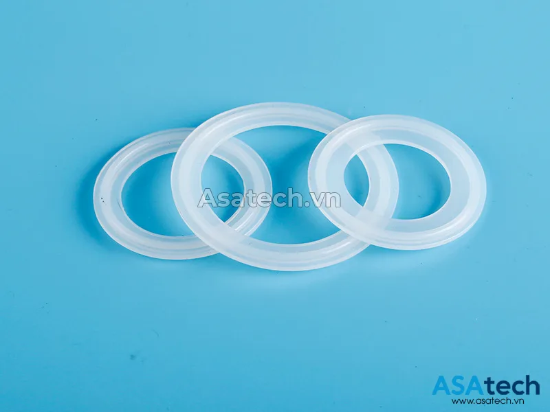 Ron Clamp Vi Sinh Vật Liệu Silicon 4 Ron Clamp Vi Sinh, giăng silicon, Vòng đệm silicon