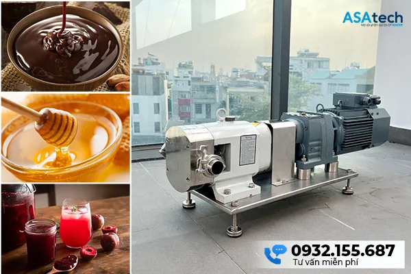Máy bơm socola, mật ong, siro trong sản xuất thực phẩm 2024 Máy bơm socola, mật ong, siro trong sản xuất thực phẩm 2024