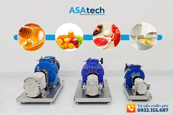 Asatech - Bảng giá bơm cánh khế bơm thực phẩm dạng sệt 2025 Bảng giá bơm cánh khế bơm thực phẩm dạng sệt 2024