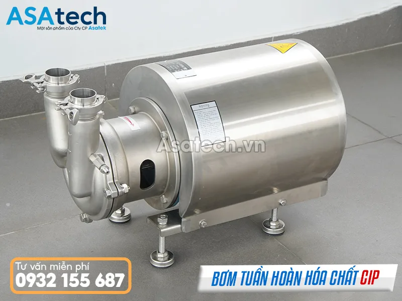 Bơm Tuần Hoàn Hóa Chất CIP vệ sinh đường ống trong nhà máy Bơm tuần hoàn hóa chất CIP vệ sinh đường ống trong nhà máy