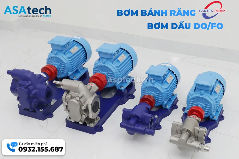 Bơm Bánh Răng Bơm Dầu Diesel Tại Asatech Chọn bơm bánh răng bơm dầu Diesel DO, dầu mazut FO hiệu quả