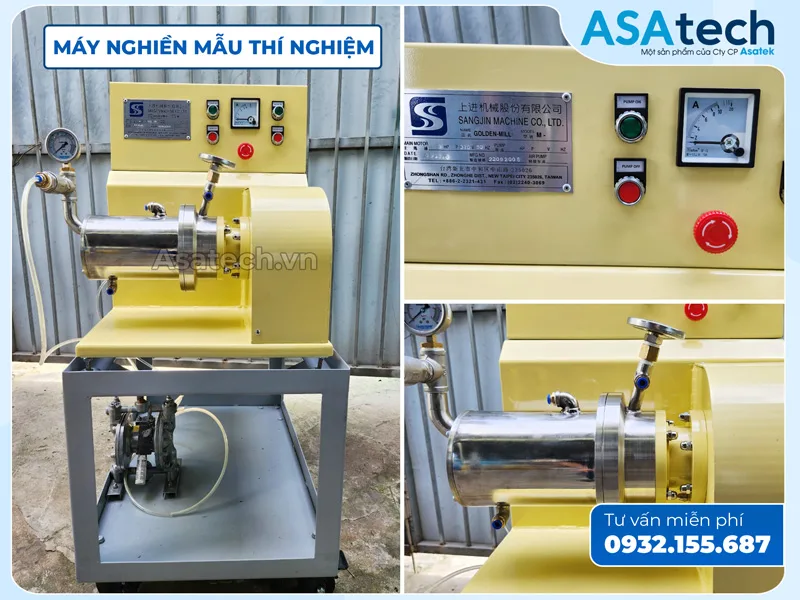 Chi tiết máy nghiền mini loại nhỏ dung tích 1.4L Địa chỉ cung cấp máy nghiền mẫu phòng thí nghiệm chất lượng tại Việt Nam