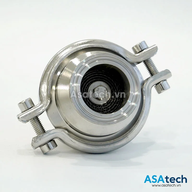Bầu Lọc Đường Ống Inox Vi Sinh Nối Clamp 3 Van Một Chiều Vi Sinh 2 Đầu Clamp