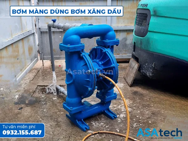 Bơm Màng Dùng Bơm Xăng Dầu Bơm Màng Sandpiper thân nhôm Chọn Mua Bơm Màng Dùng Bơm Xăng Dầu