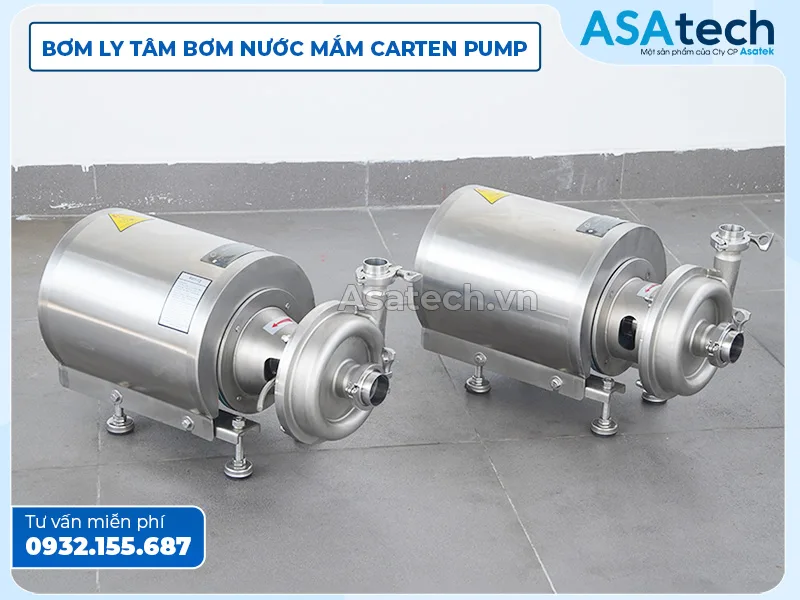 Asatech - Bơm Ly Tâm Bơm nước mắm Carten Pump HLS-30 Địa chỉ bán Máy Bơm Ly Tâm Bơm nước mắm carten pump