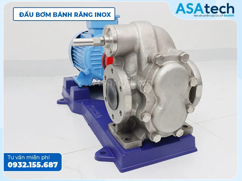 bơm bánh răng inox 304 HLG50-SUS-MC Đầu Bơm bánh răng inox HLG50-SUS-MC
