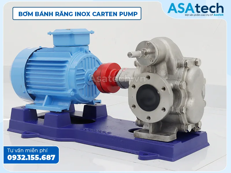 bơm bánh răng inox 304 Carten Pump HLG60-SUS-MC 3″ Bơm bánh răng inox Carten Pump HLG60-SUS-MC 3″