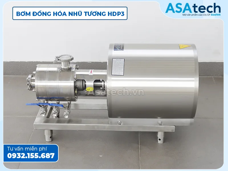 máy bơm đồng hóa nhũ tương 3 tầng có giải nhiệt phốt Carten Pump HDP3 Máy Bơm đồng hóa nhũ tương 3 tầng có giải nhiệt phốt Carten Pump HDP3