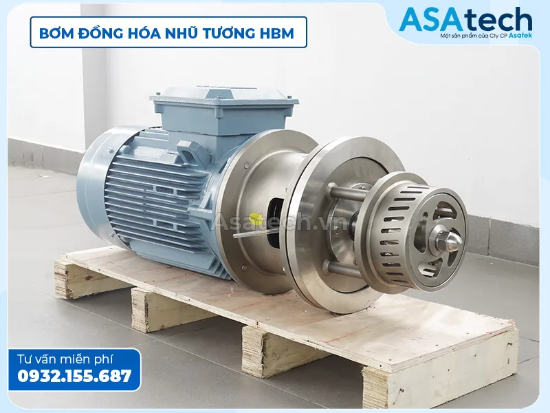 máy bơm đồng hóa nhũ tương đáy bồn Carten Pump HBM Có giải nhiệt phốt Máy Bơm đồng hóa đáy bồn Carten Pump HBM Có giải nhiệt phốt