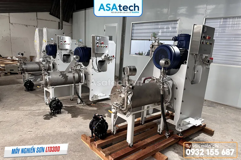 Máy nghiền sơn nước, paste màu siêu mịn Máy nghiền sơn nước, paste màu siêu mịn