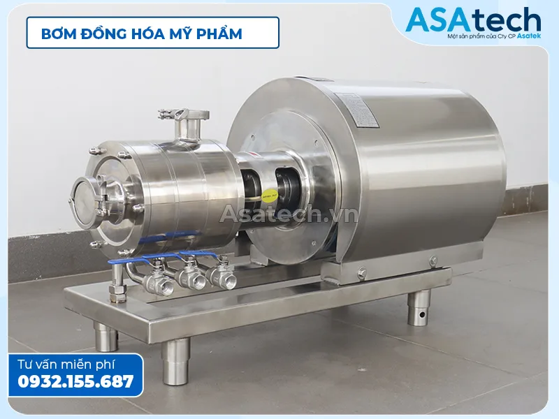 Máy bơm đồng hóa mỹ phẩm, dầu gội, sữa tắm Carten Pump HDP 3 tầng cánh Máy bơm đồng hóa mỹ phẩm, dầu gội, sữa tắm