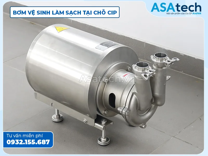 Bơm vệ sinh làm sạch tại chỗ CIP đầu đôi tại Asatech Bơm vệ sinh làm sạch tại chỗ CIP đầu đôi