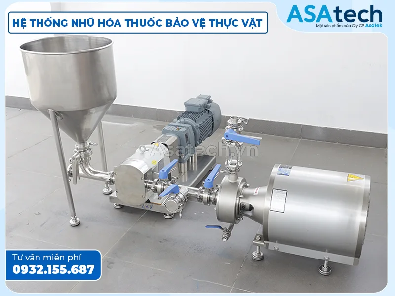 Asatech - máy nhũ hóa thuốc bảo vệ thực vật, phân bón Máy nhũ hóa thuốc bảo vệ thực vật, phân bón