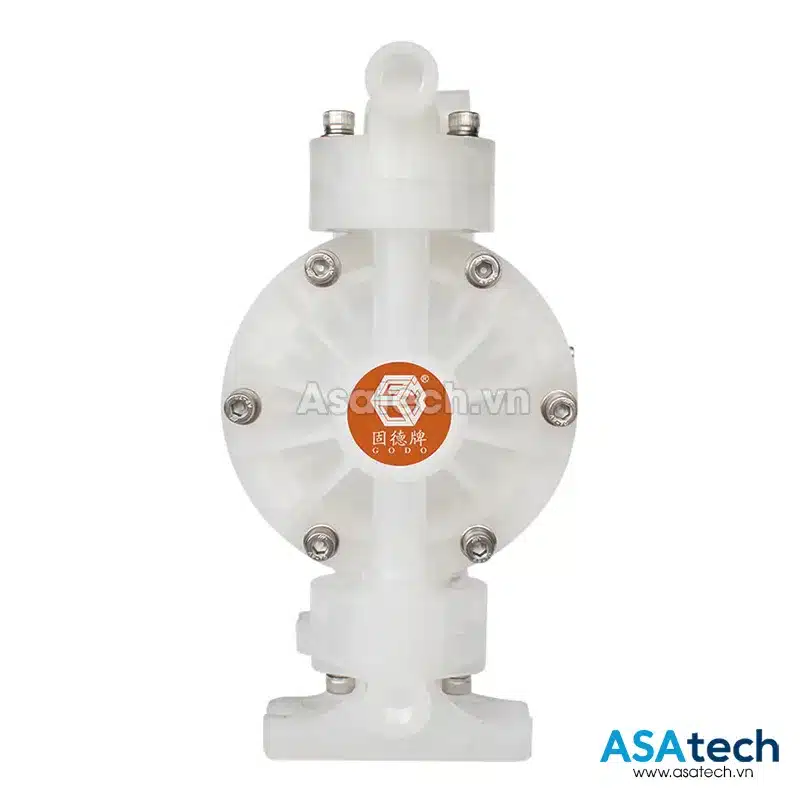 Bơm màng khí nén GODO QBY4-15 (1/2''-PP-Teflon) 12 Bơm màng khí nén GODO QBY4-15 thân nhựa PP