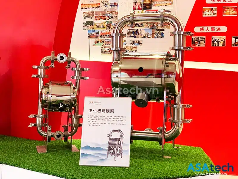 Bơm màng thực phẩm khí nén GODO QBW3-50 9 Bơm màng thực phẩm khí nén GODO QBW3-50