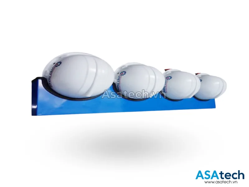 Giá treo nón bảo hộ lao động 4 cái GT-BBH01-A4