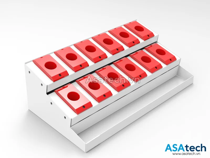 Kệ đựng dao CNC 12 khay để dao tiện QT-KDD01 Kệ đựng dao CNC 12 khay để dao tiện QT-KDD01