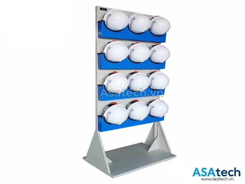 Kệ treo nón bảo hộ lao động 12 cái GT-BBH01-12