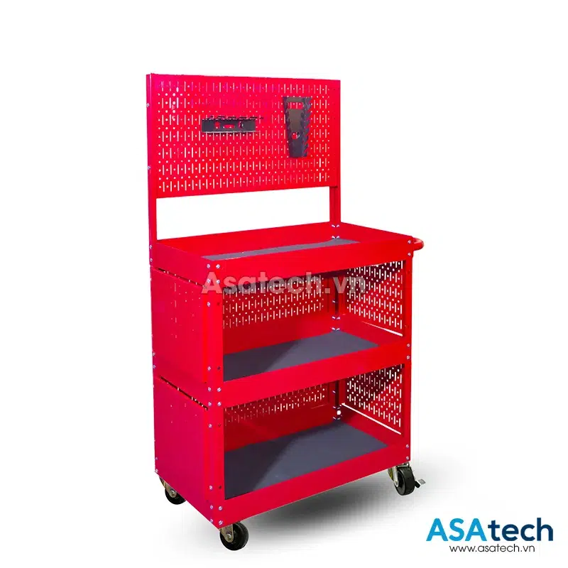 Xe đẩy đựng đồ nghề 3 ngăn QT-D03H chất lượng cao Xe đẩy đựng đồ nghề 3 ngăn QT-D03H